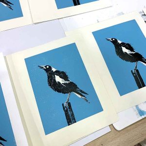 Reduction Linocut Workshop August 2020