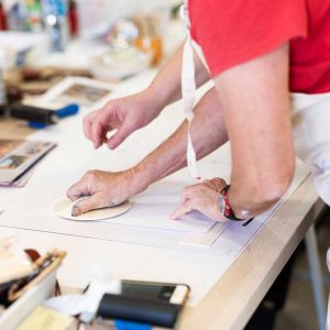 Printmaking workshops with Kim Herringe, Maleny. Linocut workshop