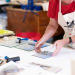 Printmaking workshops with Kim Herringe, Maleny. Linocut workshop