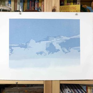 The long way home - The long way home - Reduction Linocut layer 4 & 5