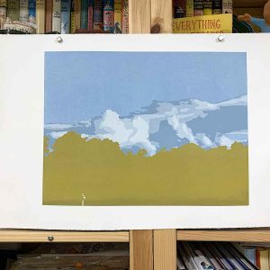 The long way home - Reduction Linocut layer 9