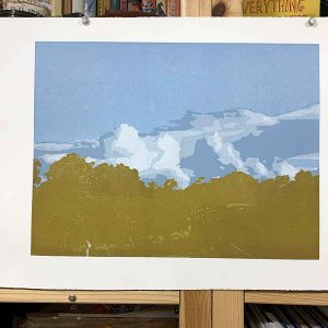 The long way home - Reduction Linocut layer 10