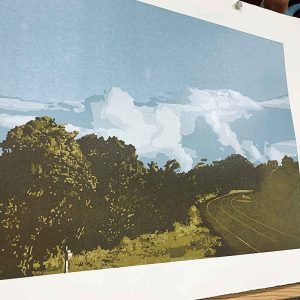 The long way home - Reduction Linocut layer 12