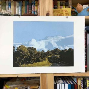 The long way home - Reduction Linocut layer 15