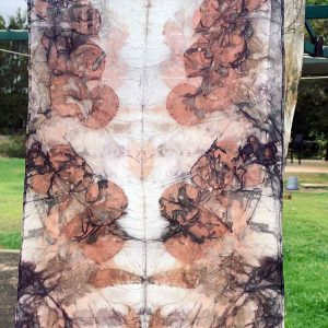 Eco-printing on silk - October 2020