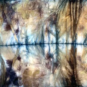 Eco-printing on silk November 2020