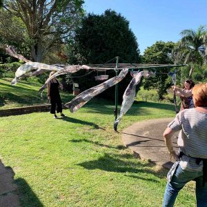 Eco-printing on silk and paper November 2020