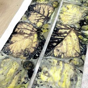 Eco-printing on paper November 2020