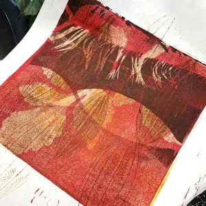 Gelatin Plate Monoprinting workshop Oct 2020