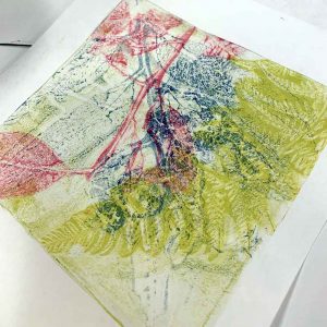 Gelatin Plate Monoprinting workshop Oct 2020