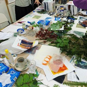 Gelatin Plate Monoprinting workshop Oct 2020