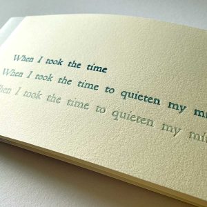 When I took the time to quieten my mind and silence the chatter inside my head