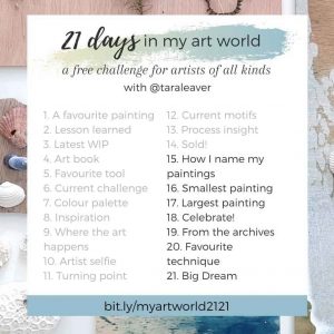 21 days in my art world – 2021, Week 3 - Days 15-21