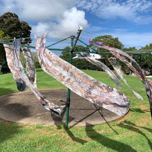 Eco-printing on silk and paper - February 2021