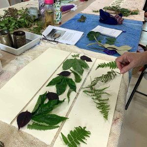 Eco-printing on paper - February 2021