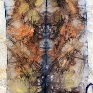 Eco-printing on silk - February 2021