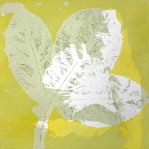 Gelatin plate monoprinting workshop February 2021