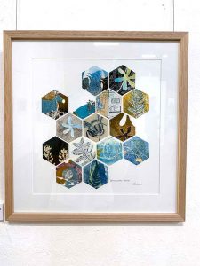 Editions exhibition opening night - Sandra Pearce's work