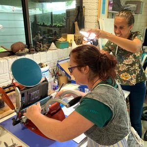 Gel plate print a pack of postcards March 21