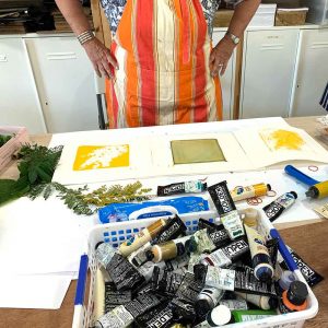 Gel Plate Monoprinting workshop - March 2021, Private Group