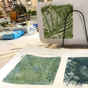 Gel Plate Monoprinting workshop - March 2021, Private Group