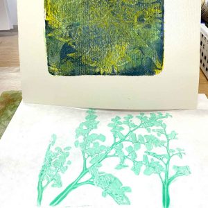 Gel Plate Monoprinting workshop - March 2021, Private Group