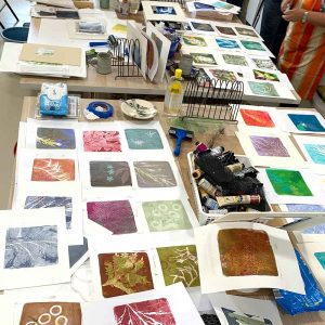 Gel Plate Monoprinting workshop - March 2021, Private Group