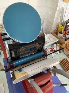 Letterpress printing with my Adana 8x5 printer
