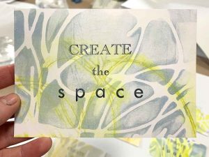 Note to self - Create the space