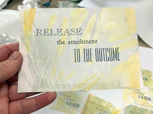 Note to self - Release the attachment to the outcome