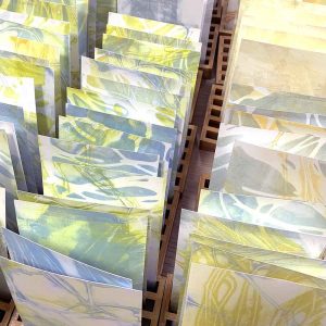 Open Studios workshop - print a pack of postcards