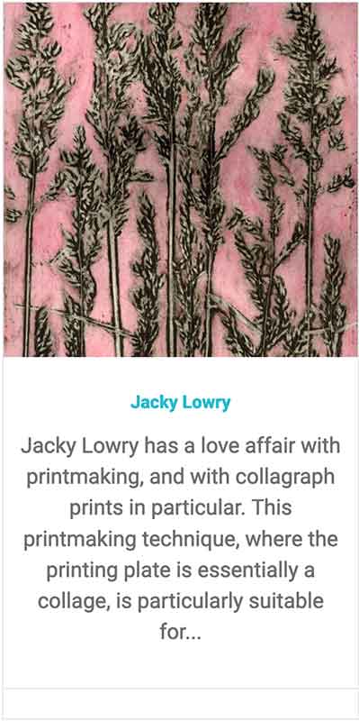 Find Printmaker Jacky Lowry on the Maleny trail