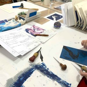 Reduction Linocut Workshop - April 2021