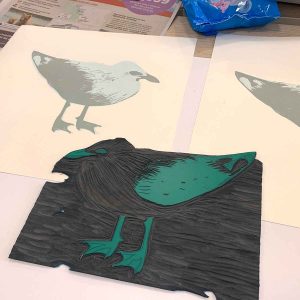 Reduction Linocut Workshop - April 2021