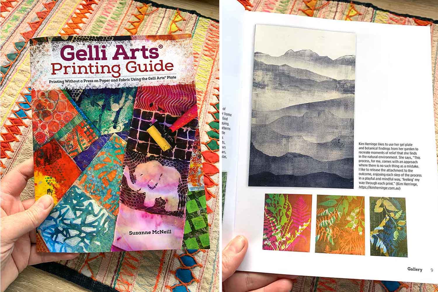 In the Studio: Gelli Plate Printing Folded Book with @jennifiedart 9/30