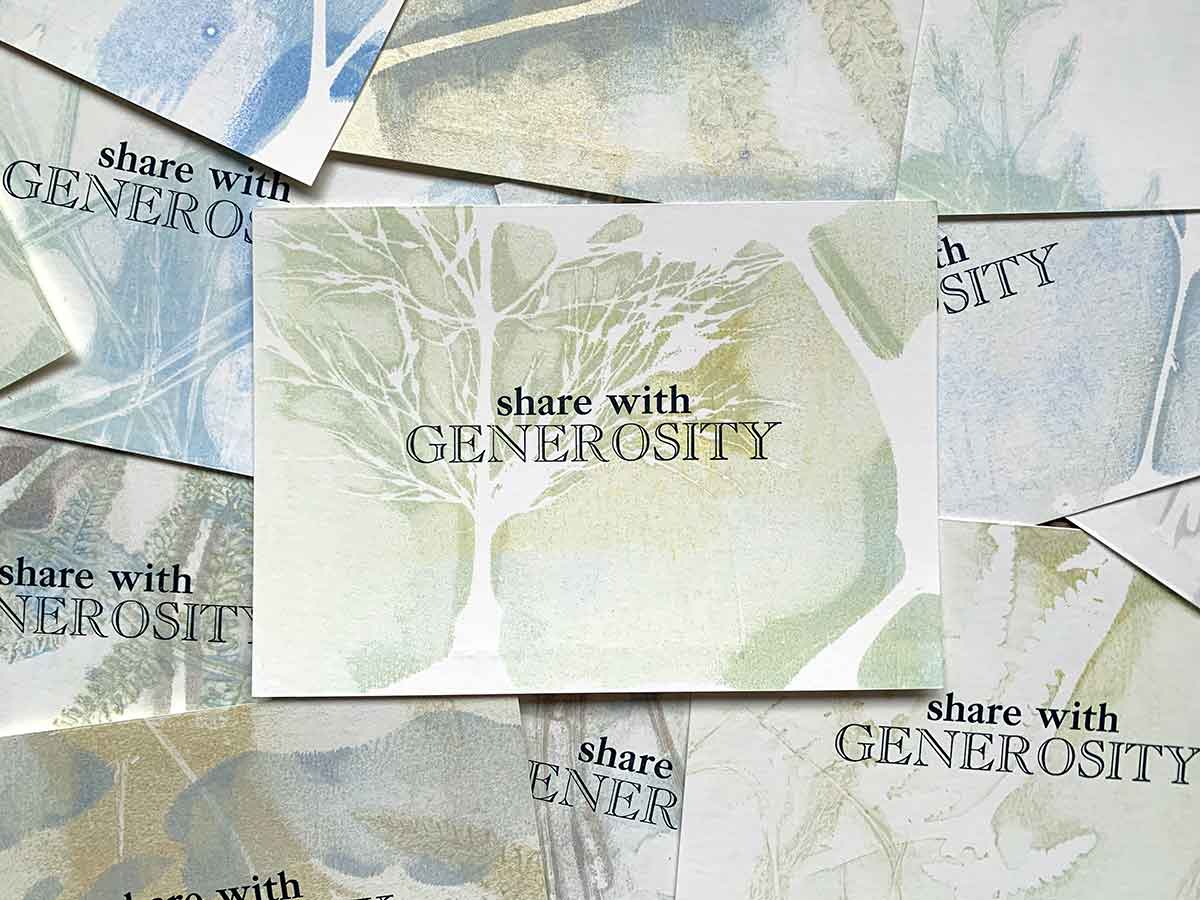 Share with Generosity
