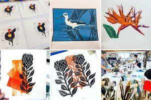 Linocut Workshops Gallery