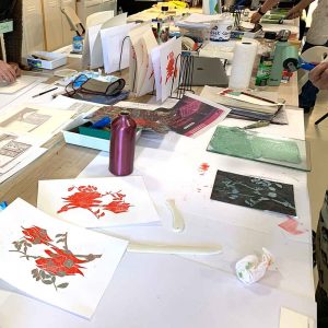 reduction Linocut July 2021