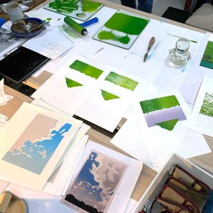 reduction Linocut July 2021