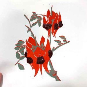 reduction Linocut July 2021