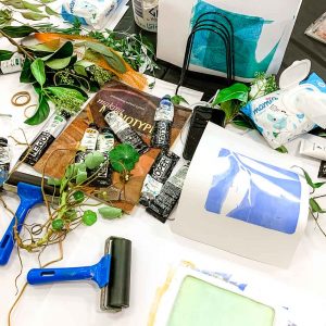 Gel Plate Monoprinting with Ministry of Handmade, Makers Escape, August 2021