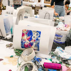 Gel Plate Monoprinting with Ministry of Handmade, Makers Escape, August 2021