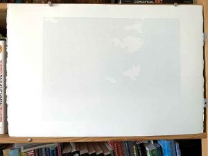 Kavieng - reduction linocut layer 2