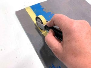 Kavieng - reduction linocut layer 11