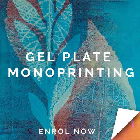Gelatin Plate Monoprinting Online Workshop