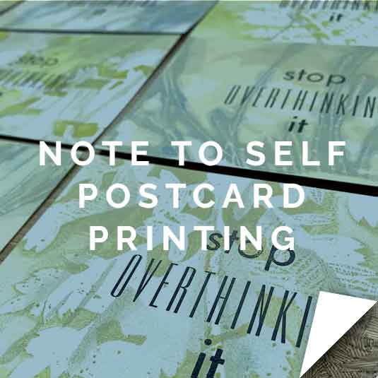 Note to Self Postcard Printing