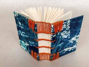 Coptic binding with end bands on my handmade book