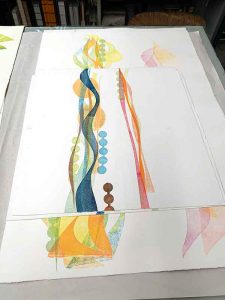 Relief printmaking by Sharon Smith