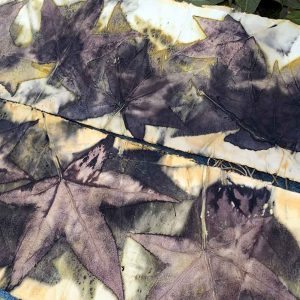 eco-printing on paper