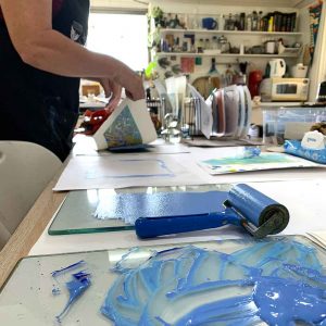 Reduction Linocut workshop February 2022